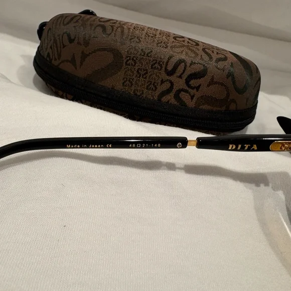 NEW! DITA SIGLO DTS113-01-BLK-GLD; Black/White Gold Amber Lens; 100% Authentic DITA | Accessories | New Dita Siglo Dts131blkgld Blackwhite  main image 3